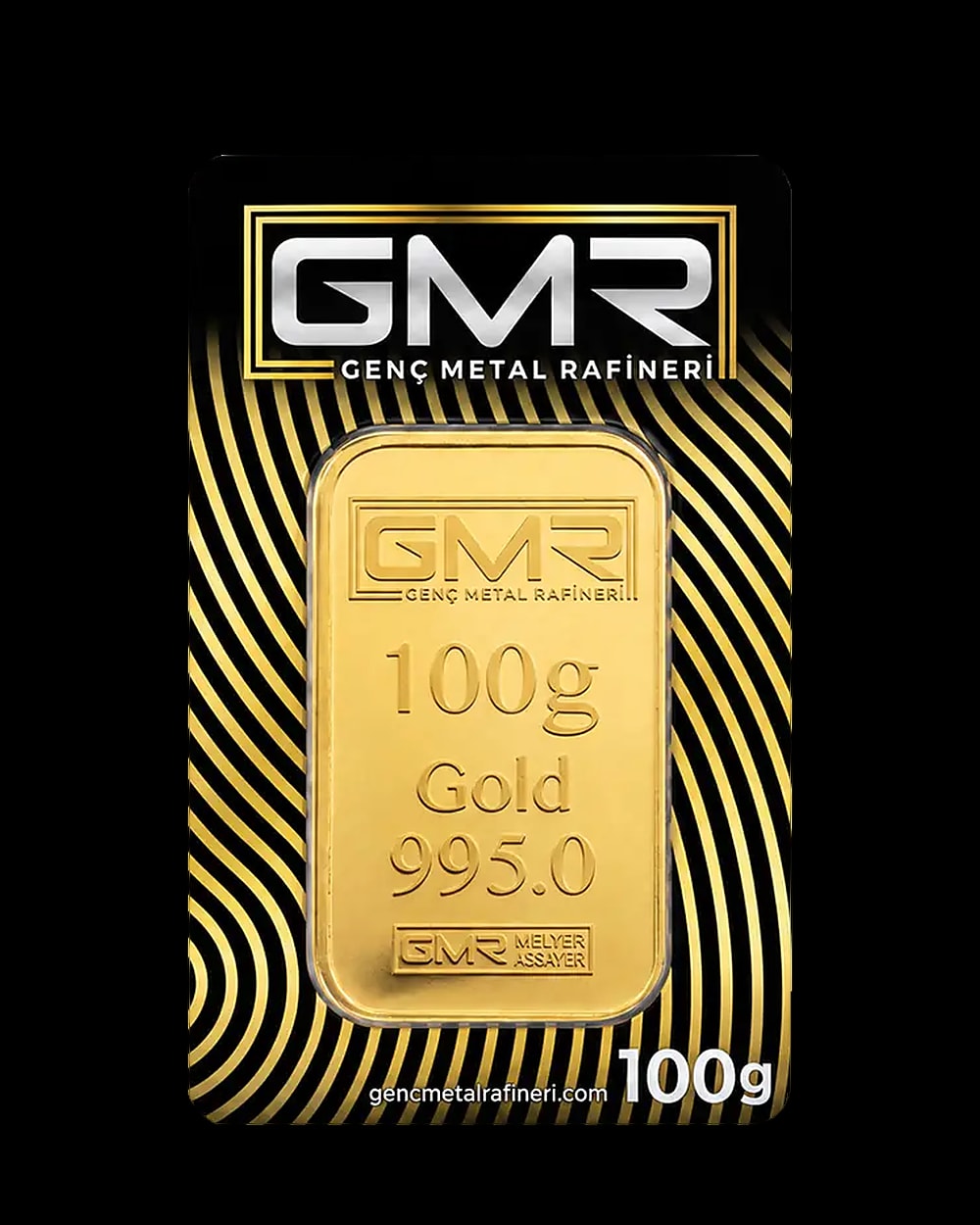 100 Gram 24 Ayar Külçe Altın 995,0, Ön yüz