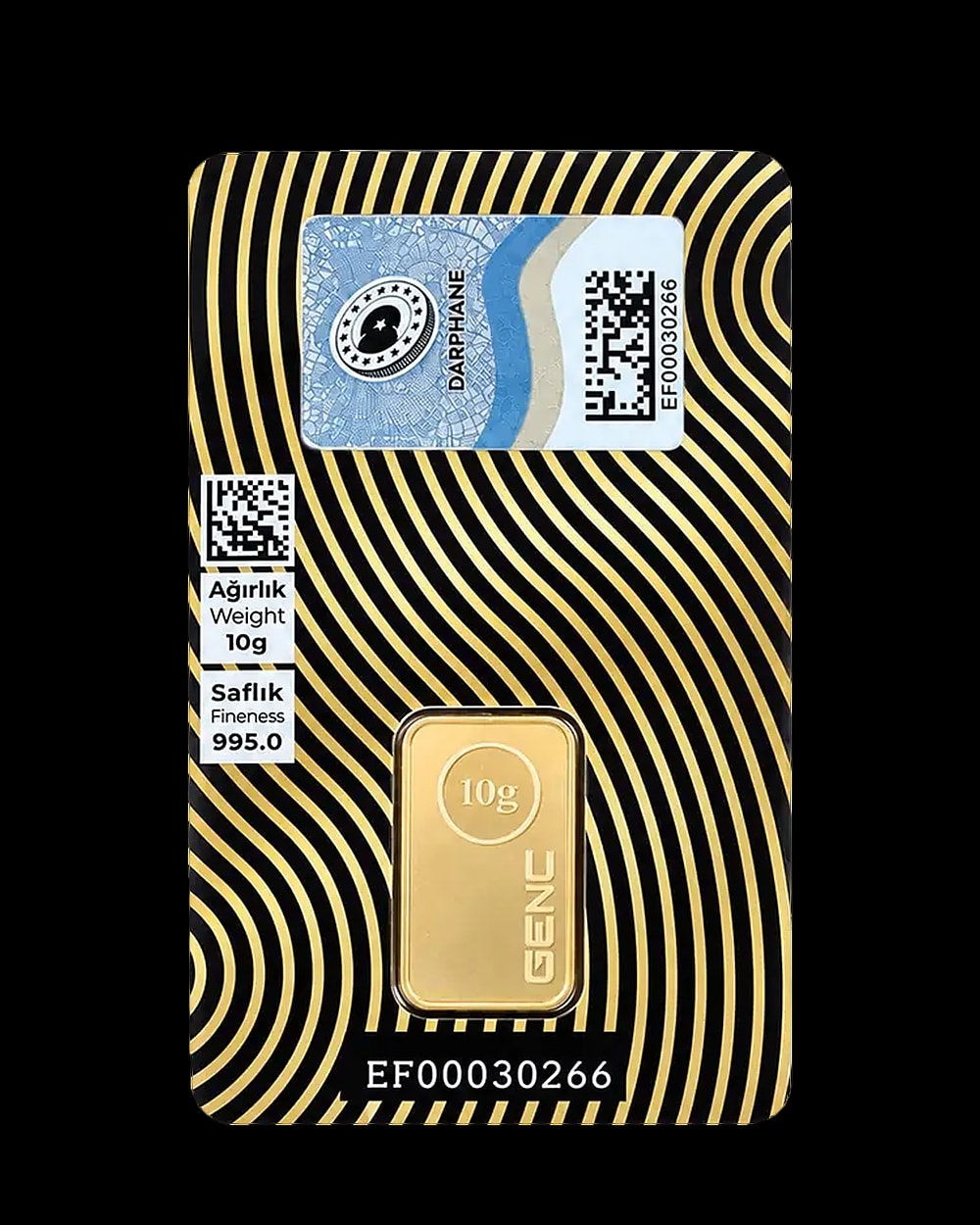 10 Gram 24 Ayar Külçe Altın 995,0, Arka yüz