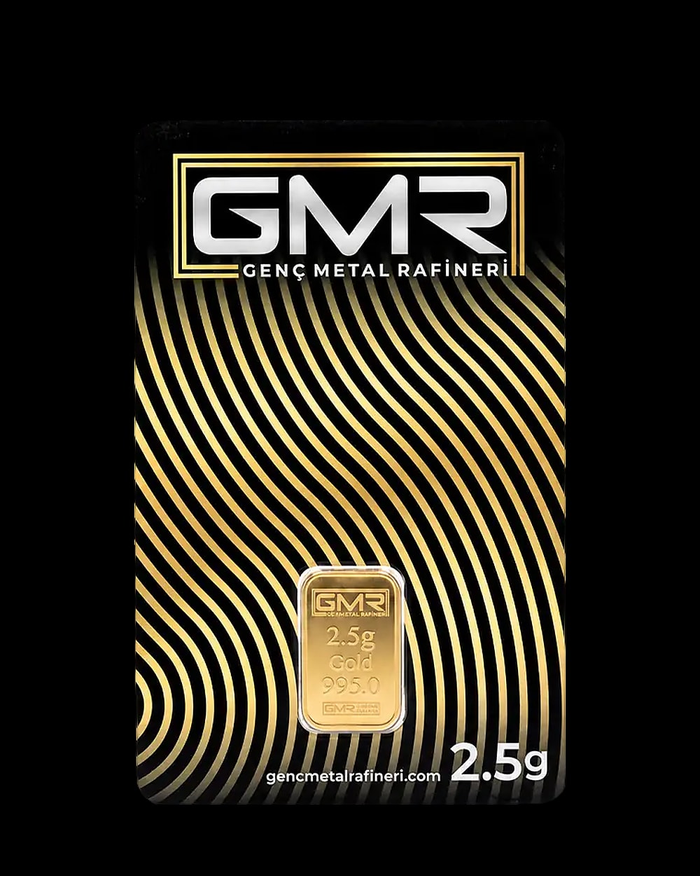 2,5 Gram 24 Ayar Külçe Altın 995,0, Ön yüz
