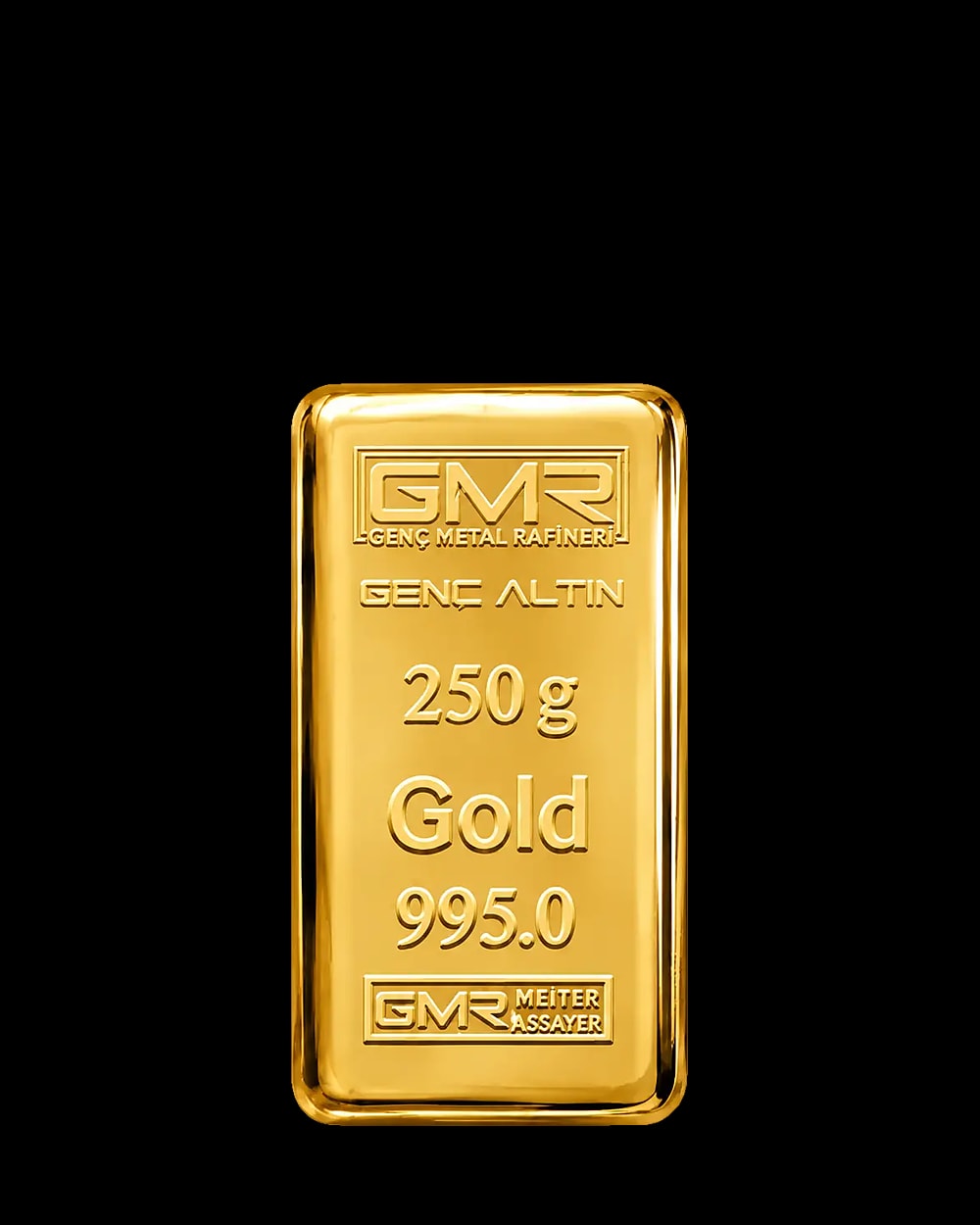 250 Gram 24 Ayar Külçe Altın 995,0, Ön yüz