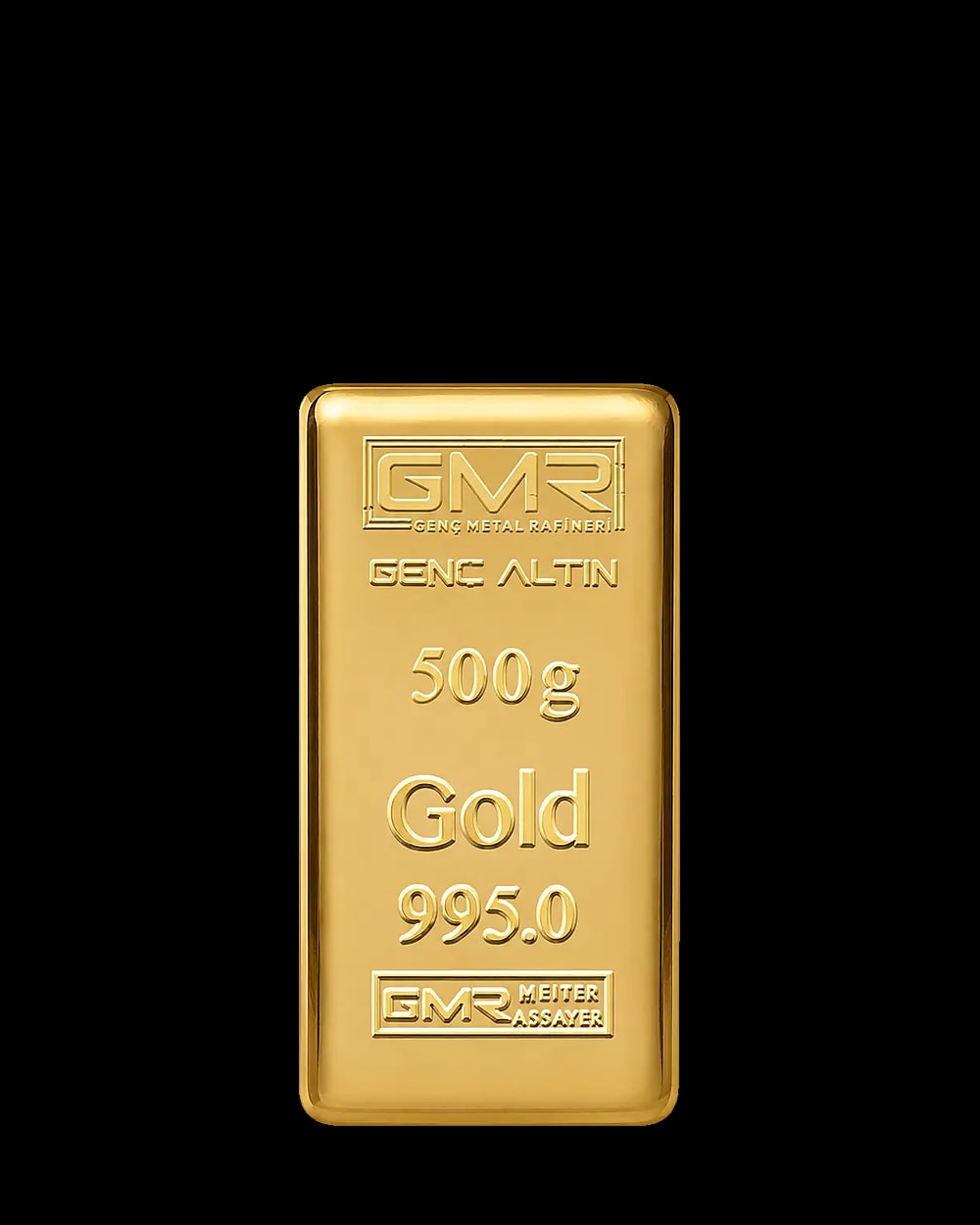 500 Gram 24 Ayar Külçe Altın 995,0, Ön yüz