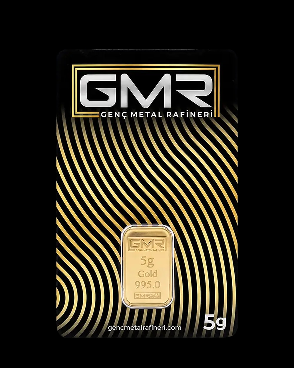 5 Gram 24 Ayar Külçe Altın 995,0, Ön yüz