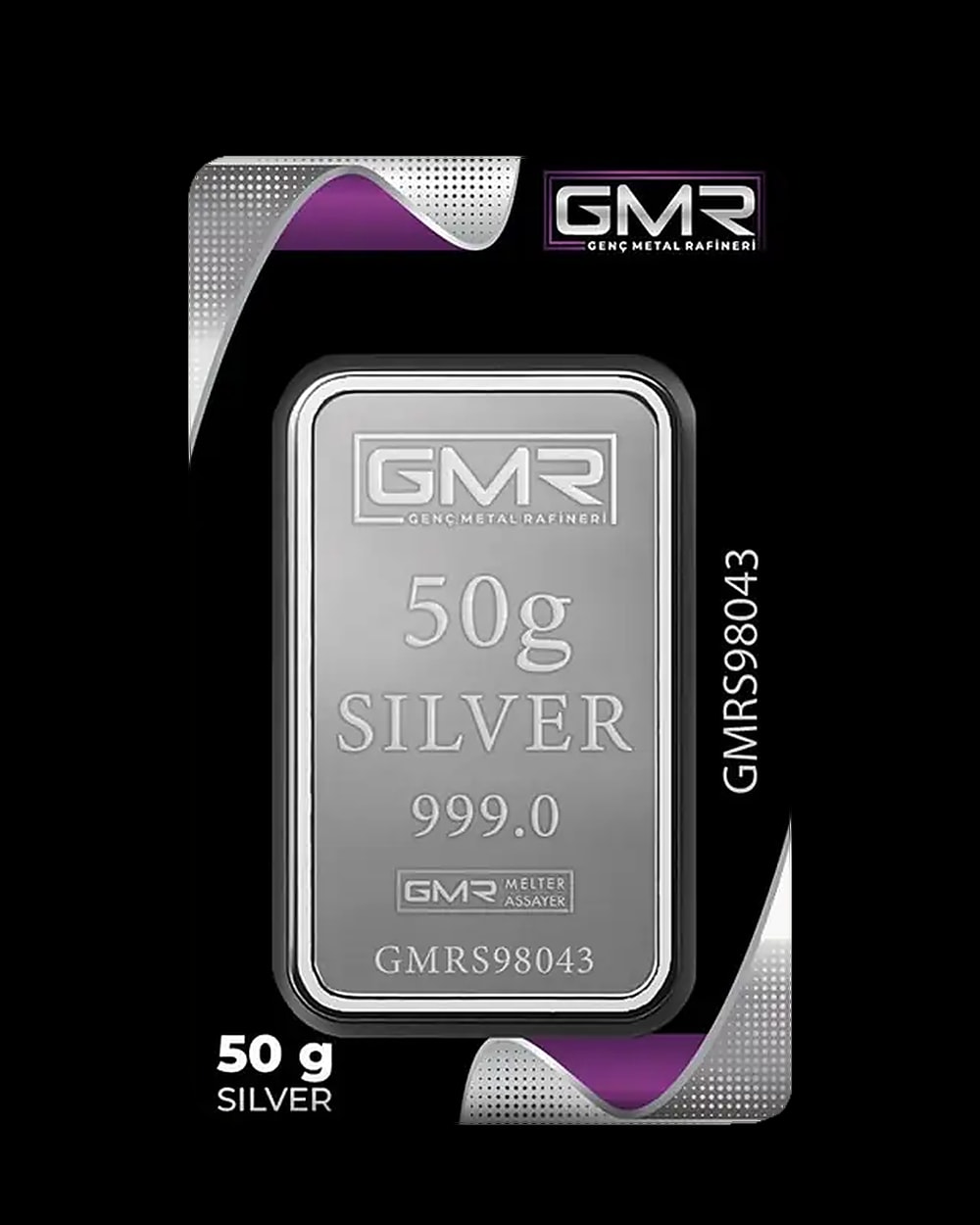 50 Gram Külçe Gümüş, Ön yüz